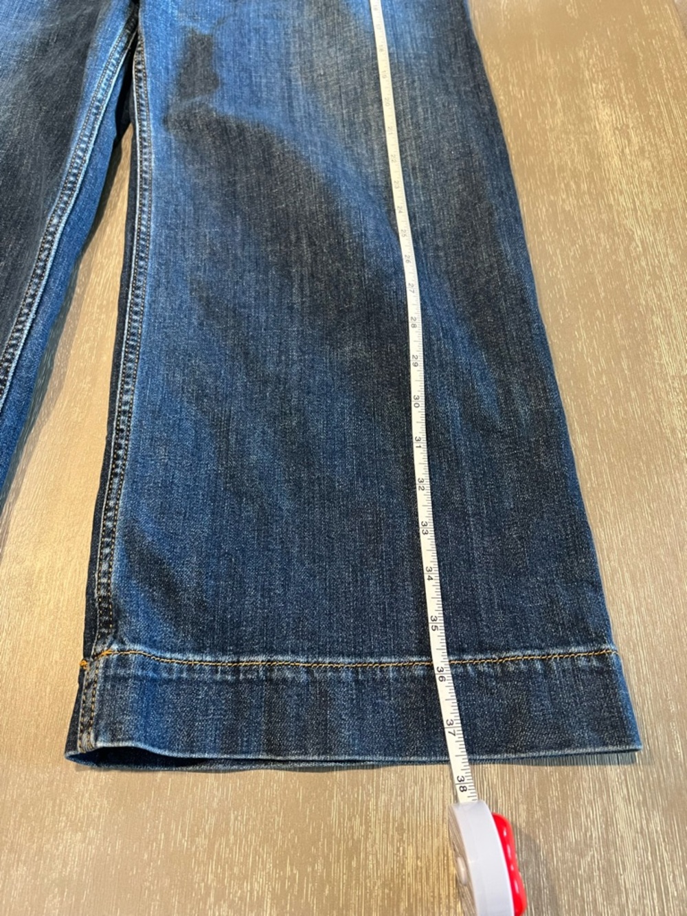 The Colette Crop High-Rise Wide-Leg denim Jeans by Maeve women’s size 29 - Picture 8 of 11